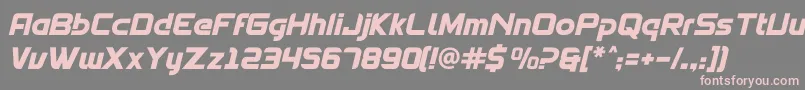 Spantaran Font – Pink Fonts on Gray Background