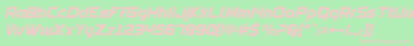 Spantaran Font – Pink Fonts on Green Background