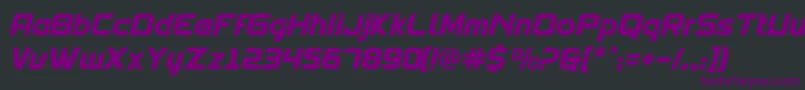 Spantaran Font – Purple Fonts on Black Background