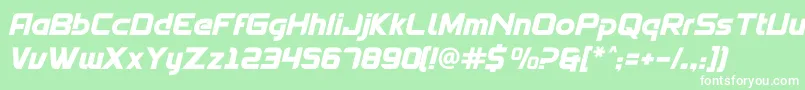 Spantaran Font – White Fonts on Green Background