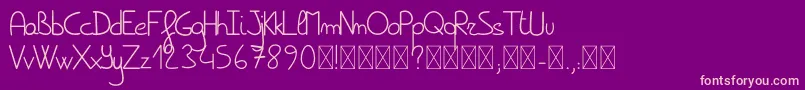 Spark Font – Pink Fonts on Purple Background