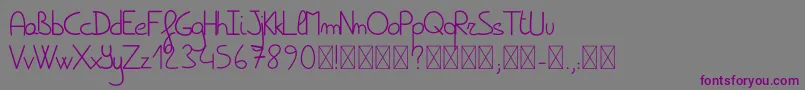 Шрифт Spark – фиолетовые шрифты на сером фоне