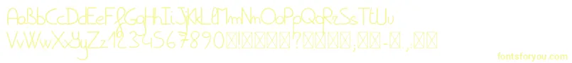 Шрифт Spark – жёлтые шрифты