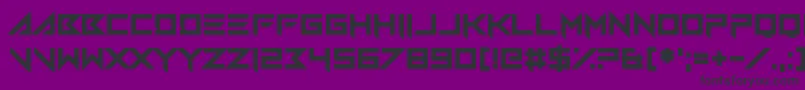 Sparkles Font – Black Fonts on Purple Background