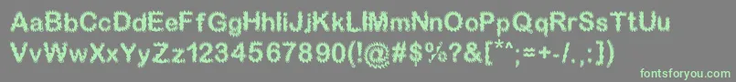 Sparkplucked Font – Green Fonts on Gray Background