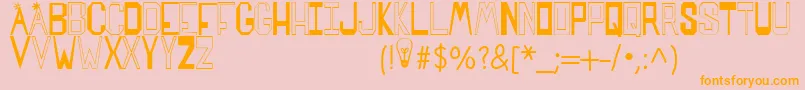 SPARKS MADE US Font – Orange Fonts on Pink Background