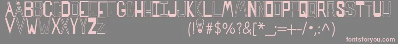 SPARKS MADE US Font – Pink Fonts on Gray Background