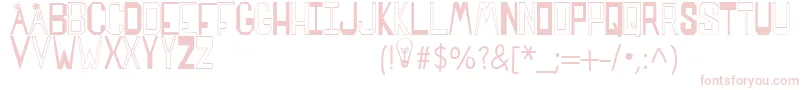 SPARKS MADE US Font – Pink Fonts on White Background