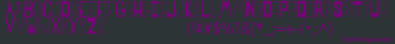 Шрифт SPARKS MADE US – фиолетовые шрифты на чёрном фоне