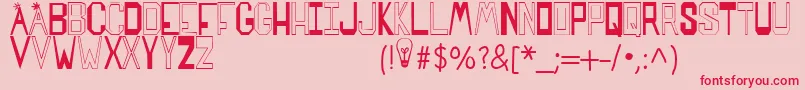 SPARKS MADE US Font – Red Fonts on Pink Background