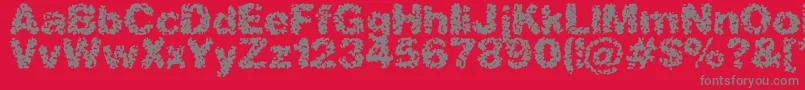 More about spastic2 Font spastic2 Font – Gray Fonts on Red Background