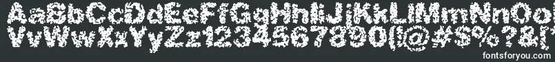フォントspastic2 – 白い文字