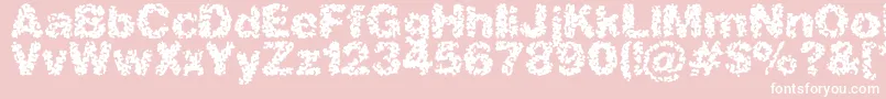 spastic2 Font – White Fonts on Pink Background