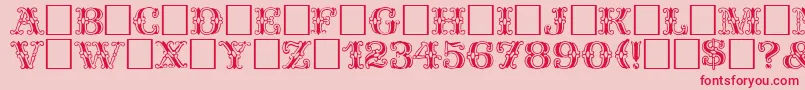fuente Spatz Plain – Fuentes Rojas Sobre Fondo Rosa