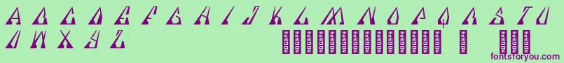 Specere Regular Font – Purple Fonts on Green Background