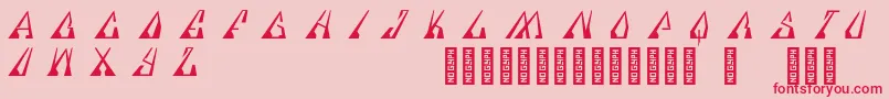 Specere Regular Font – Red Fonts on Pink Background