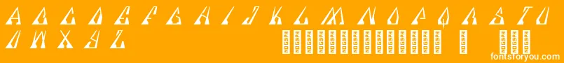 Specere Regular Font – White Fonts on Orange Background