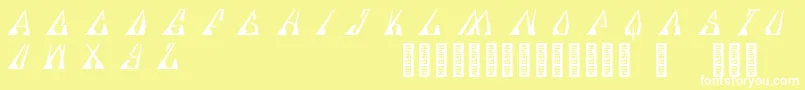 Specere Regular Font – White Fonts on Yellow Background