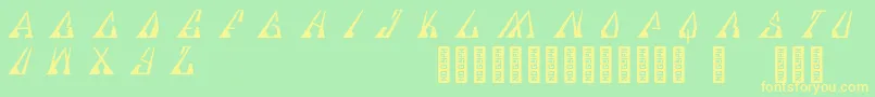 Specere Regular Font – Yellow Fonts on Green Background