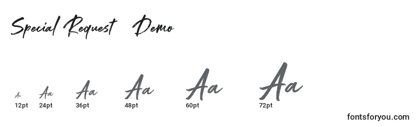 Special Request   Demo Font Sizes