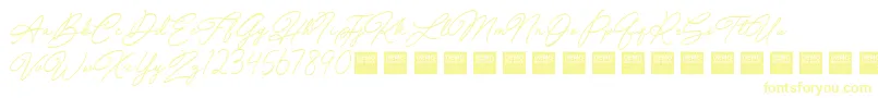 Special Touch   Demo-Schriftart – Gelbe Schriften