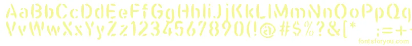 Casualstencil Font – Yellow Fonts