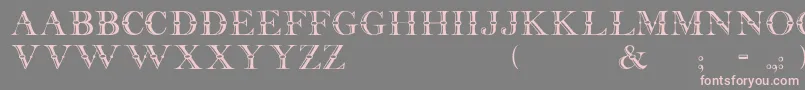 Beffle Font – Pink Fonts on Gray Background