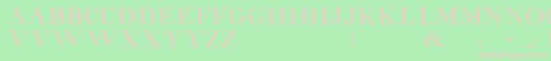 Beffle Font – Pink Fonts on Green Background