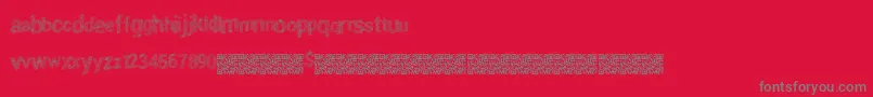 SpecialThird Font – Gray Fonts on Red Background