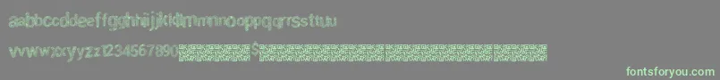SpecialThird Font – Green Fonts on Gray Background