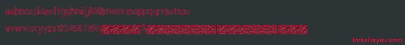 SpecialThird Font – Red Fonts on Black Background