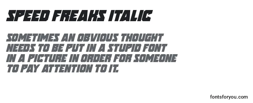 Speed Freaks Italic Font