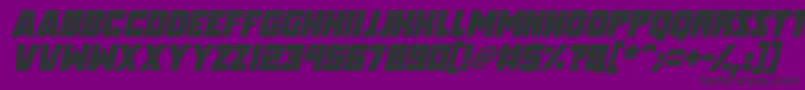 Fonte Speed Freaks Italic – fontes pretas em um fundo violeta
