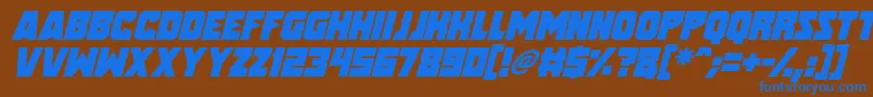 More about Speed Freaks Italic Font Speed Freaks Italic Font – Blue Fonts on Brown Background