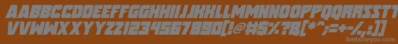fuente Speed Freaks Italic – Fuentes Grises Sobre Fondo Marrón
