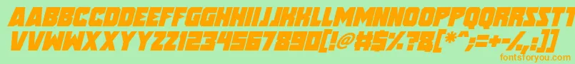 More about Speed Freaks Italic Font Speed Freaks Italic Font – Orange Fonts on Green Background