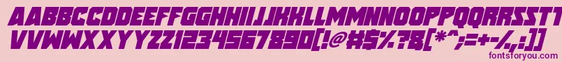 More about Speed Freaks Italic Font Speed Freaks Italic Font – Purple Fonts on Pink Background