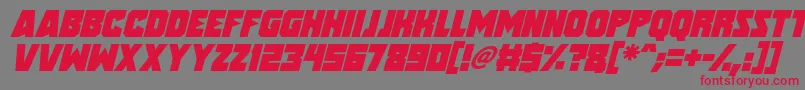 Подробнее о шрифте Speed Freaks Italic Шрифт Speed Freaks Italic – красные шрифты на сером фоне