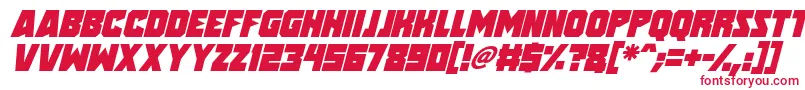フォントSpeed Freaks Italic – 赤い文字