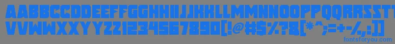 Speed Freaks Font – Blue Fonts on Gray Background