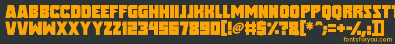 Speed Freaks Font – Orange Fonts on Black Background