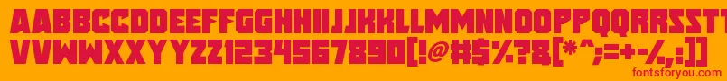 Speed Freaks Font – Red Fonts on Orange Background