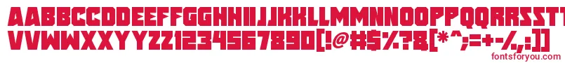 Speed Freaks Font – Red Fonts on White Background