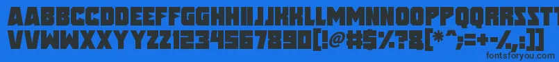 Шрифт Speed Freaks – чёрные шрифты на синем фоне