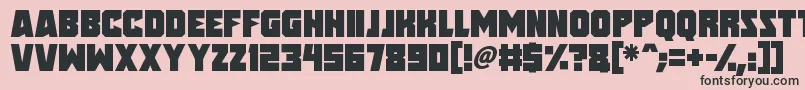 Speed Freaks Font – Black Fonts on Pink Background