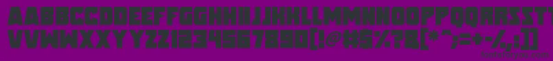 Шрифт Speed Freaks – чёрные шрифты на фиолетовом фоне