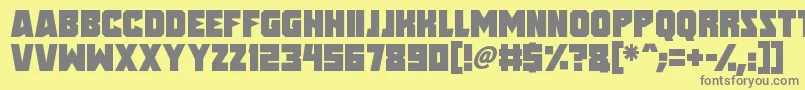 Speed Freaks Font – Gray Fonts on Yellow Background