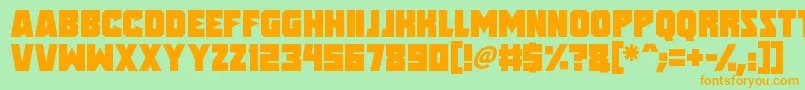 Speed Freaks Font – Orange Fonts on Green Background