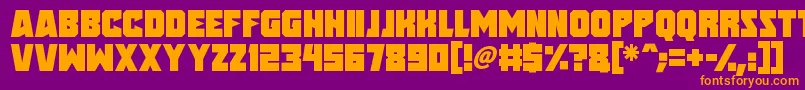 Speed Freaks Font – Orange Fonts on Purple Background