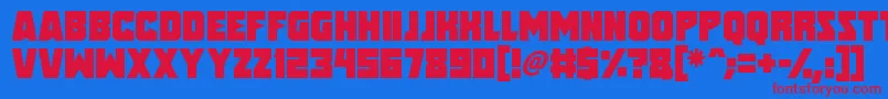 Speed Freaks Font – Red Fonts on Blue Background